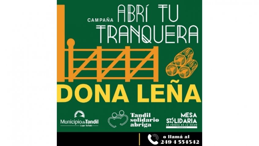 Este lunes comienza la segunda edición de "Tandil Solidario Abriga" 